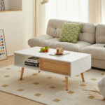 Rattan Coffee Table – Stylish & Durable Woven Design for Living Room 