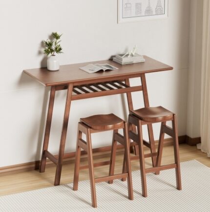 Black And Clear Dining Table Set – Modern Glass Table with Stylish Chairs 